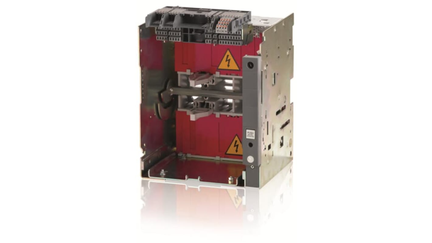 Interruttore automatico ABB SACE Emax2, corrente nominale 1600 A, tre poli, terminali orizzontali posteriori.