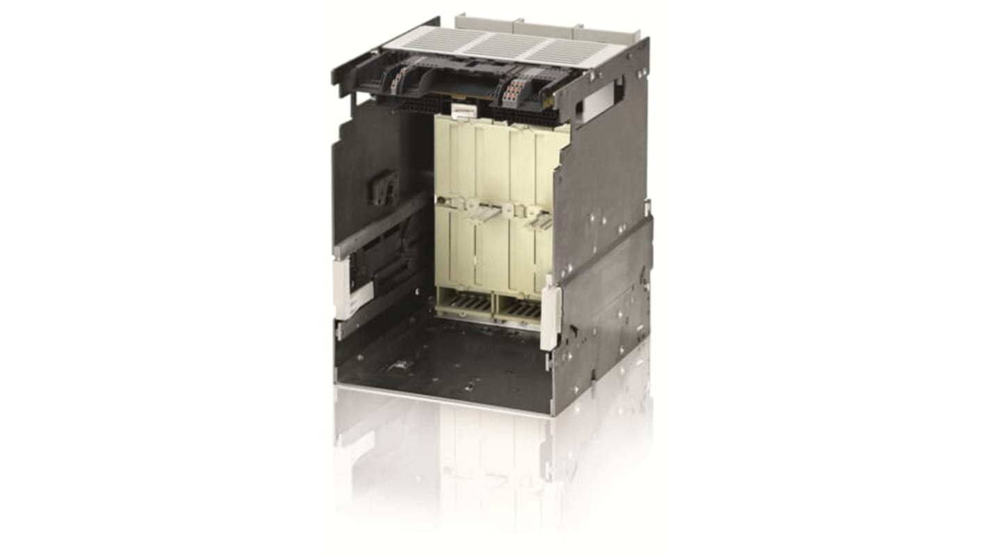 Interruttore automatico ABB SACE Emax2, corrente nominale 2000 A, tre poli, terminali orizzontali posteriori.