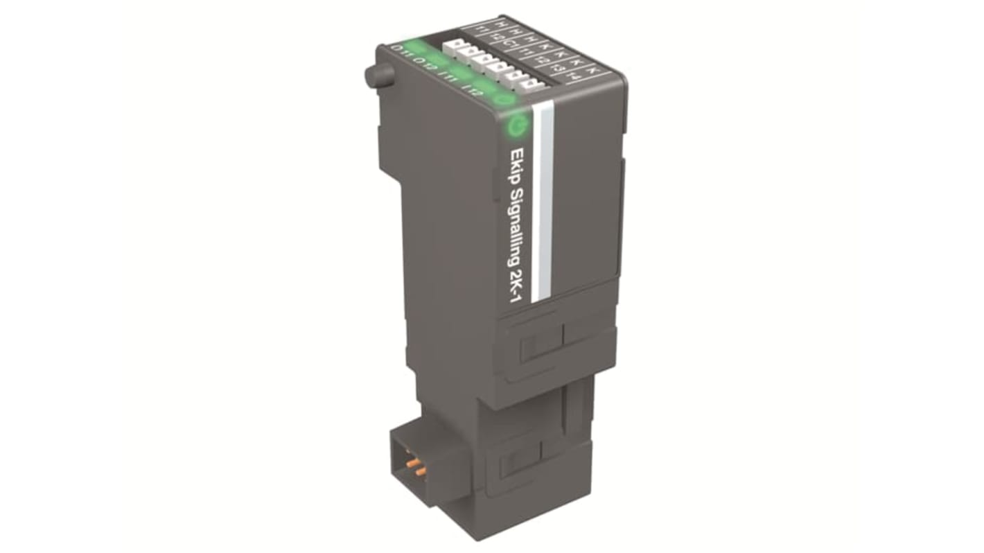 Modulo di segnalazione ABB EKIP 2K-1, codice 1SDA074167R1, per interruttori automatici Emax 2 e Tmax XT, con 2 contatti in ingresso e 2 uscite.