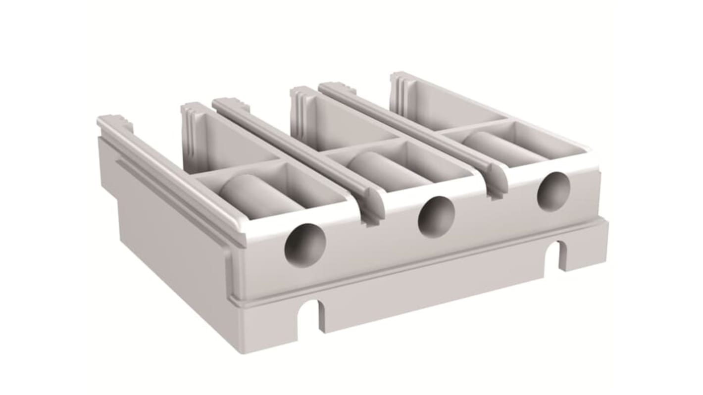 ABB adattatore per interruttore automatico XT5, tre poli, lunghezza 180 mm, peso 0,191 kg, per applicazioni industriali.