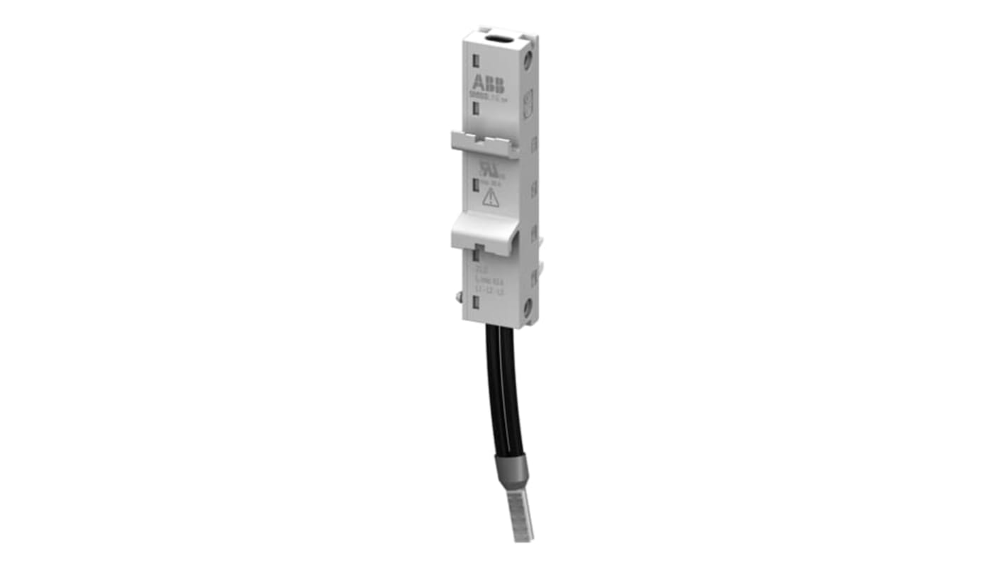 Adattatore universale ABB ZLS973, unipolare, corrente massima 63A, compatibile con SMISSLINE TPsystem, colore grigio chiaro.