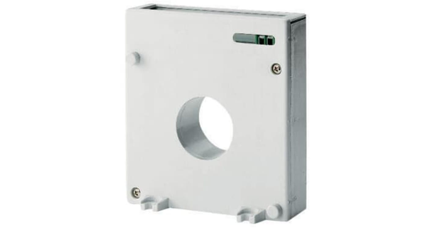Trasformatore di corrente ABB 2CSG060100R1211 TR2 D60 MM, montaggio su guida DIN, foro 60mm, ingresso 30A, dimensioni 110x100mm.