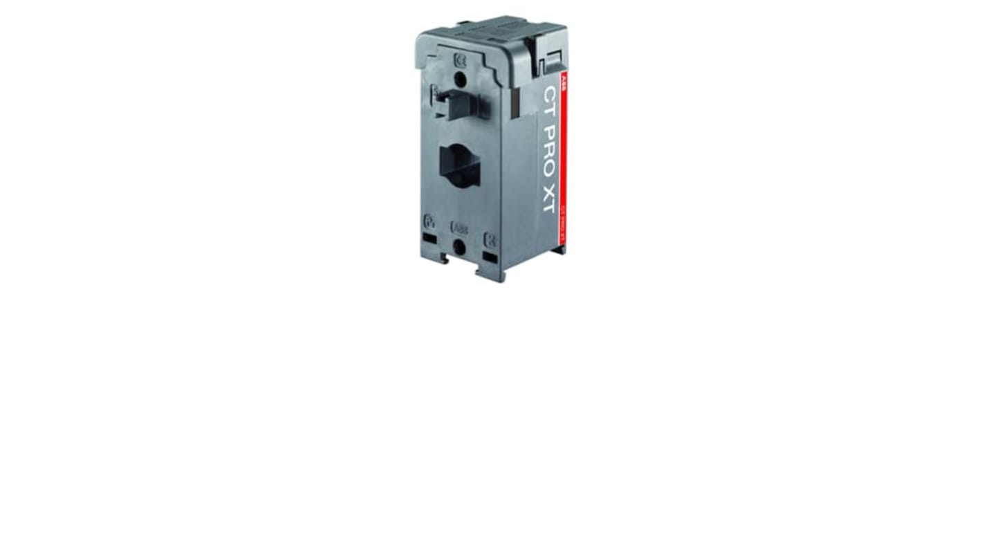 Trasformatore di corrente ABB 2CSG225795R1101, serie CT PRO XT, ingresso 5A, uscita 2A, montaggio su guida DIN, dimensioni 26.5mm x 45mm.