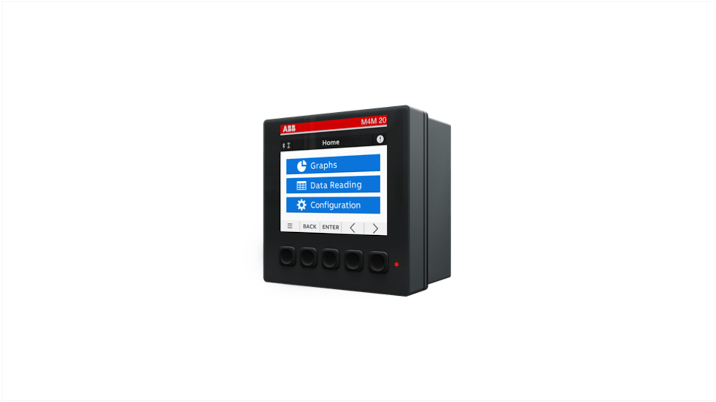 ABB 2CSG251161R4051 M4M20 I/O, analizzatore di rete con interfaccia Modbus, dimensioni 96x96 mm, grado di protezione IP54.