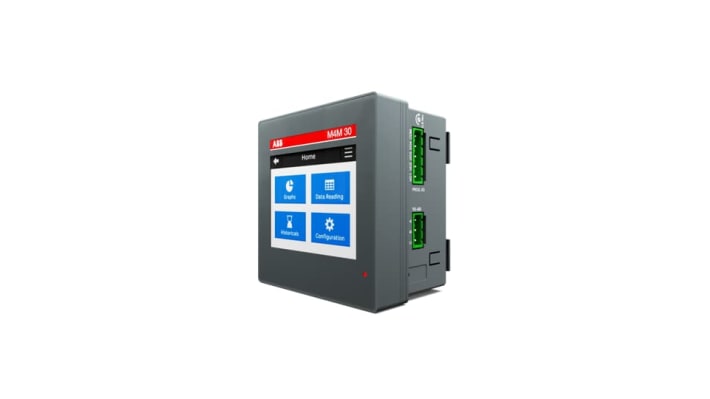 ABB 2CSG274761R4051 M4M30 Modbus, dispositivo di monitoraggio potenza 3 fasi, montaggio su pannello, dimensioni 96x96 mm.
