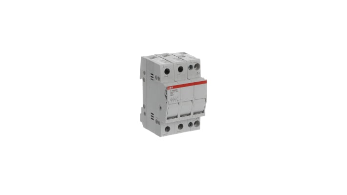 Sezionatore portafusibili ABB E 93hN/32, 4 poli, corrente 32A, fusibile 10 x 38mm, tensione 690V, per automazione industriale.