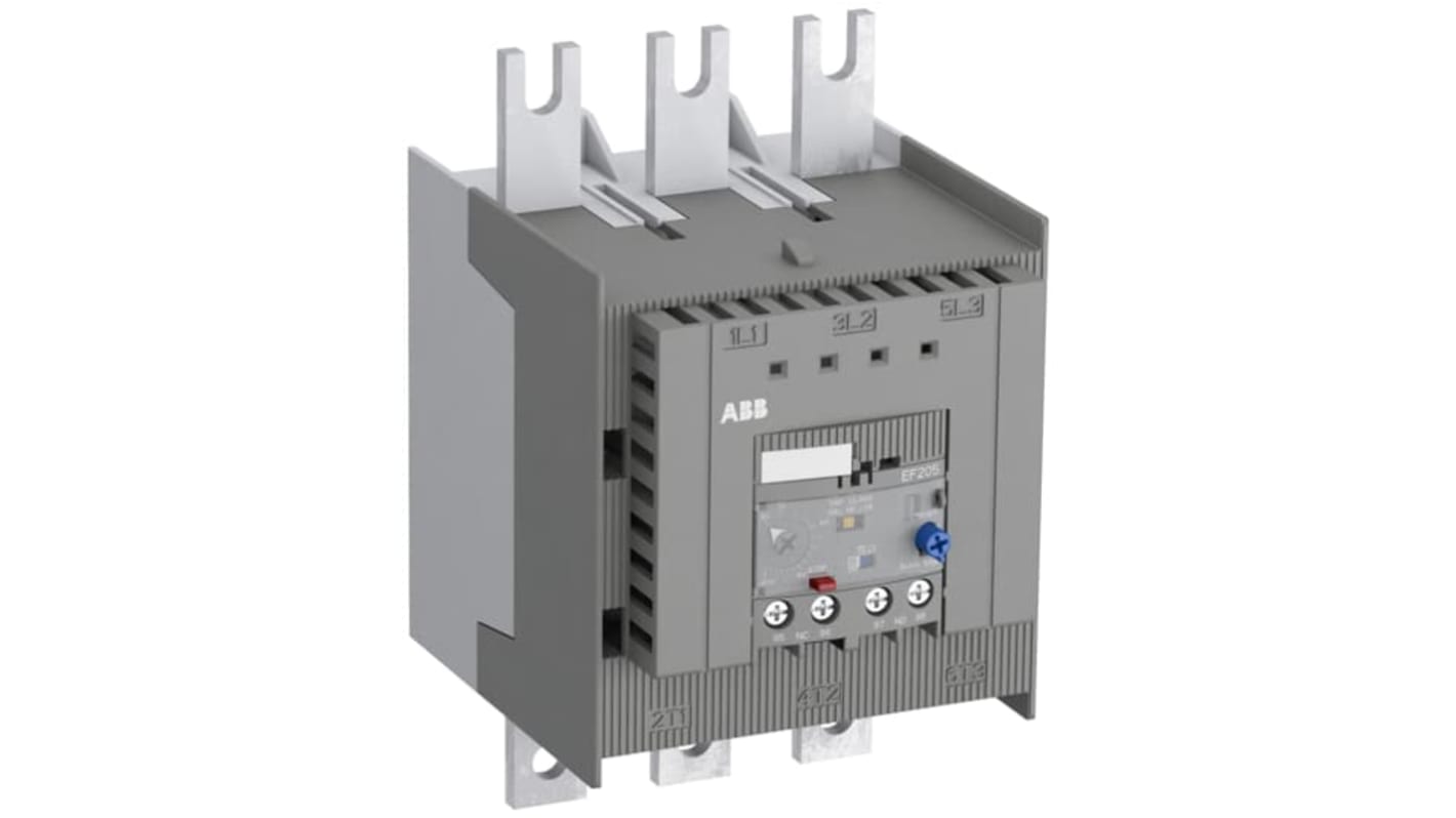 Relè di sovraccarico ABB 1SAX531001R1101 EF205-210, 1NC+1NO, carico motore 63-210 A, tensione 600 V c.c.