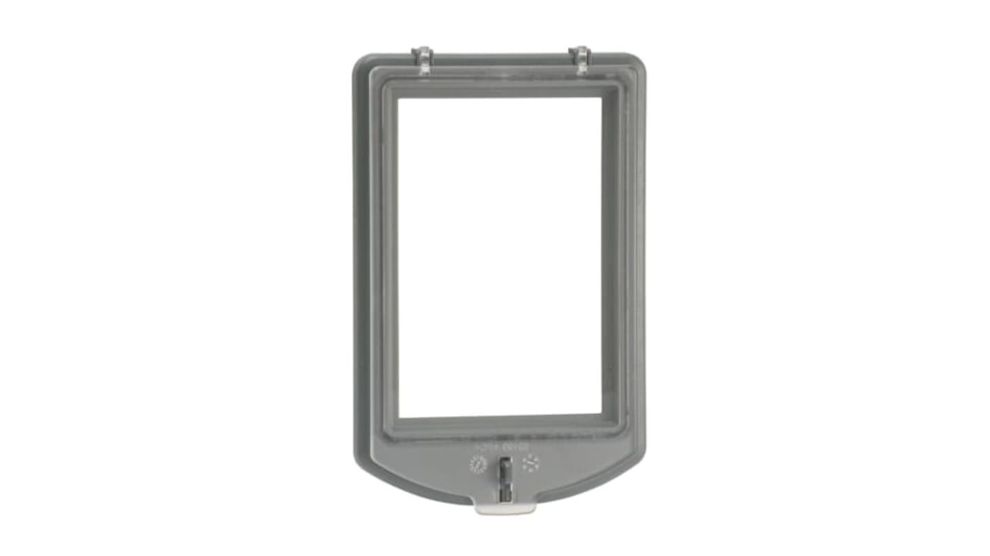 Coperchio anteriore ABB OMZC2 per controller ATS, montaggio su porta, classe di protezione IP54, compatibile serie OMZ.