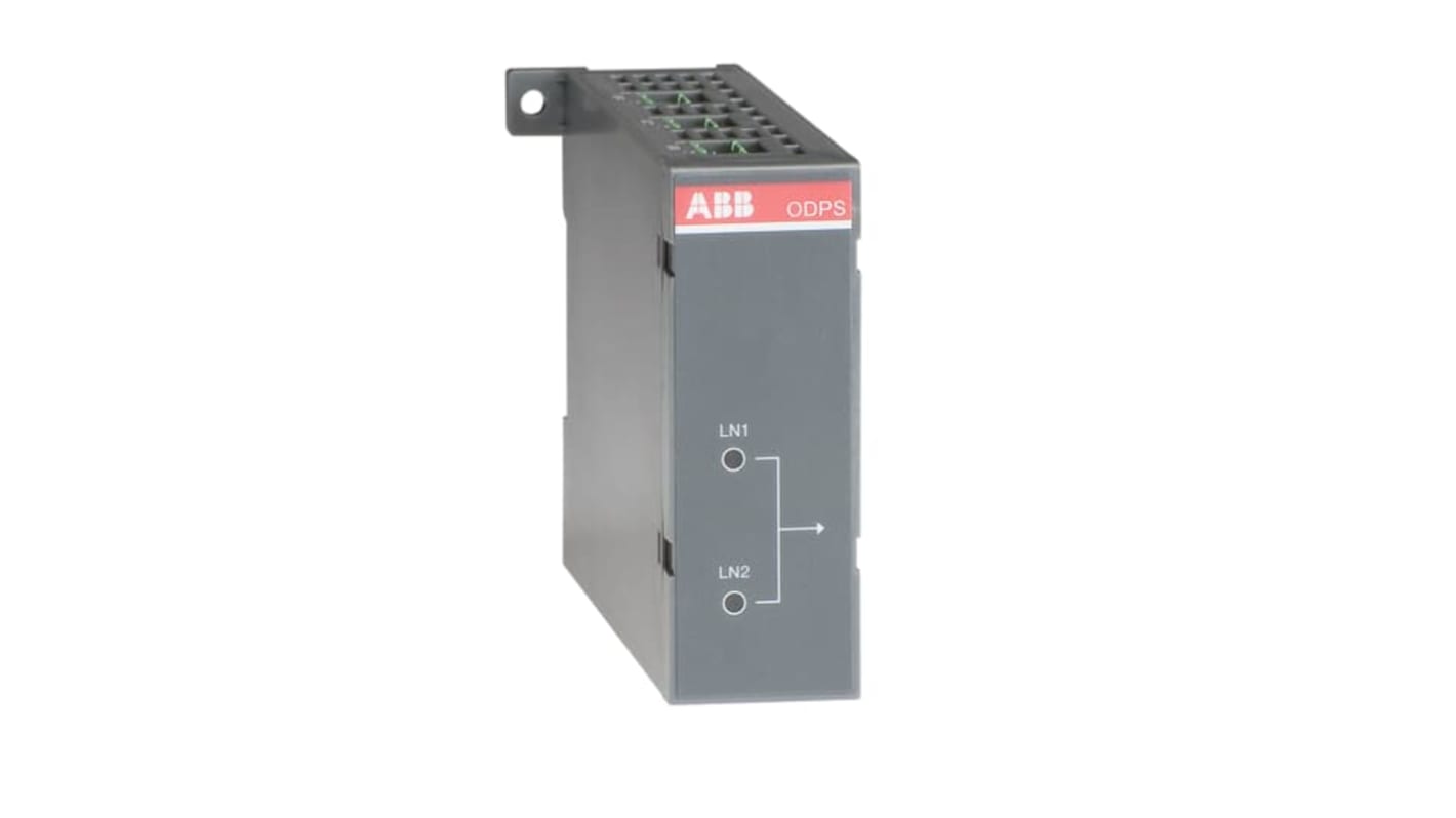 ABB ODPSE230C, alimentatore doppio per accessori interruttori, dimensioni 130x90x52 mm, terminali a vite, coppia di serraggio 3 e 4 N·m.
