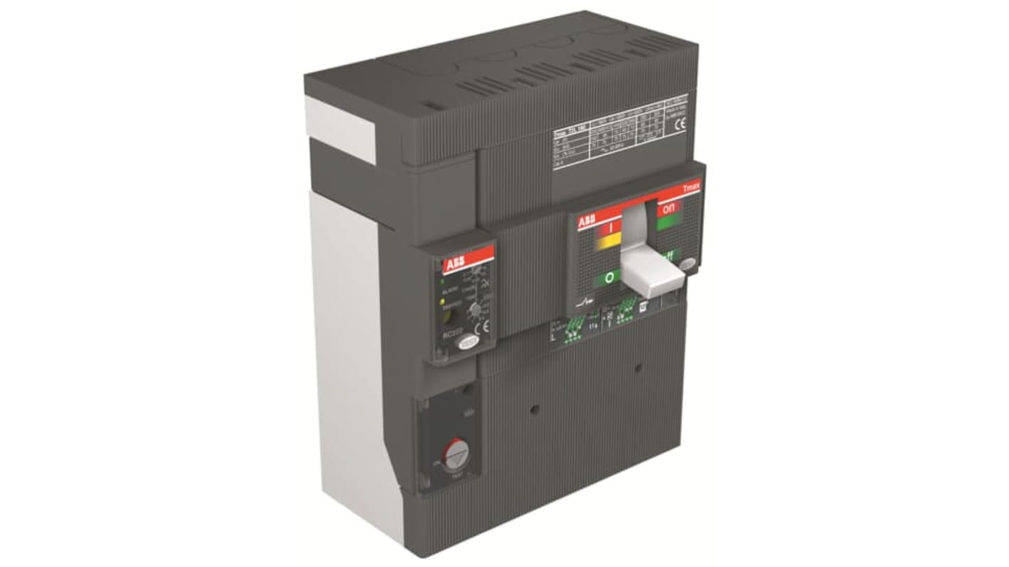 ABB BLOC DIF RC222/5 T5 F, interruttore automatico a quattro poli per rilascio di corrente residua, lunghezza 30 mm.