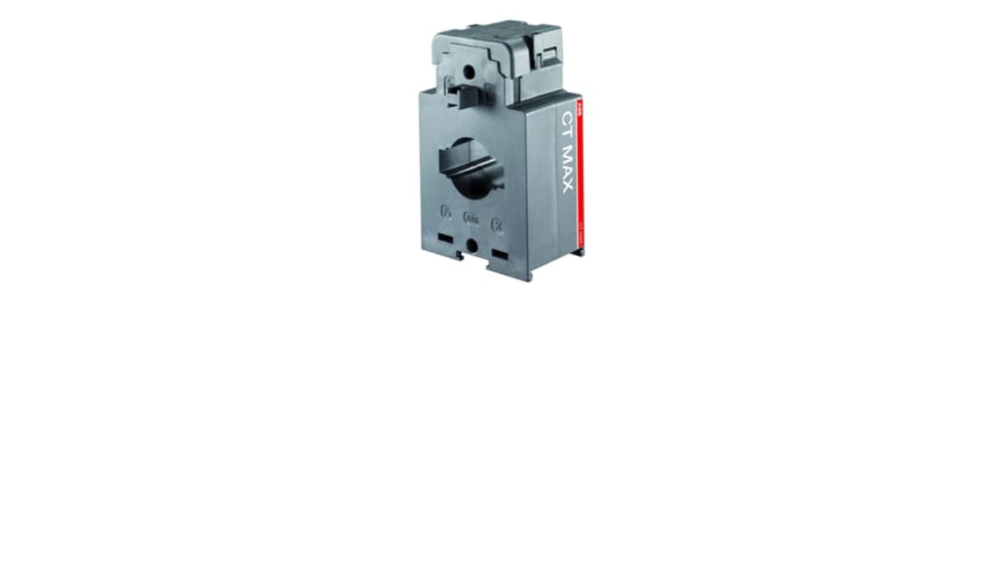 Trasformatore di corrente ABB 2CSG226005R1101 CT MAX 300, montaggio su guida DIN, rapporto 300:5, altezza 26.5mm, uscita 40A.