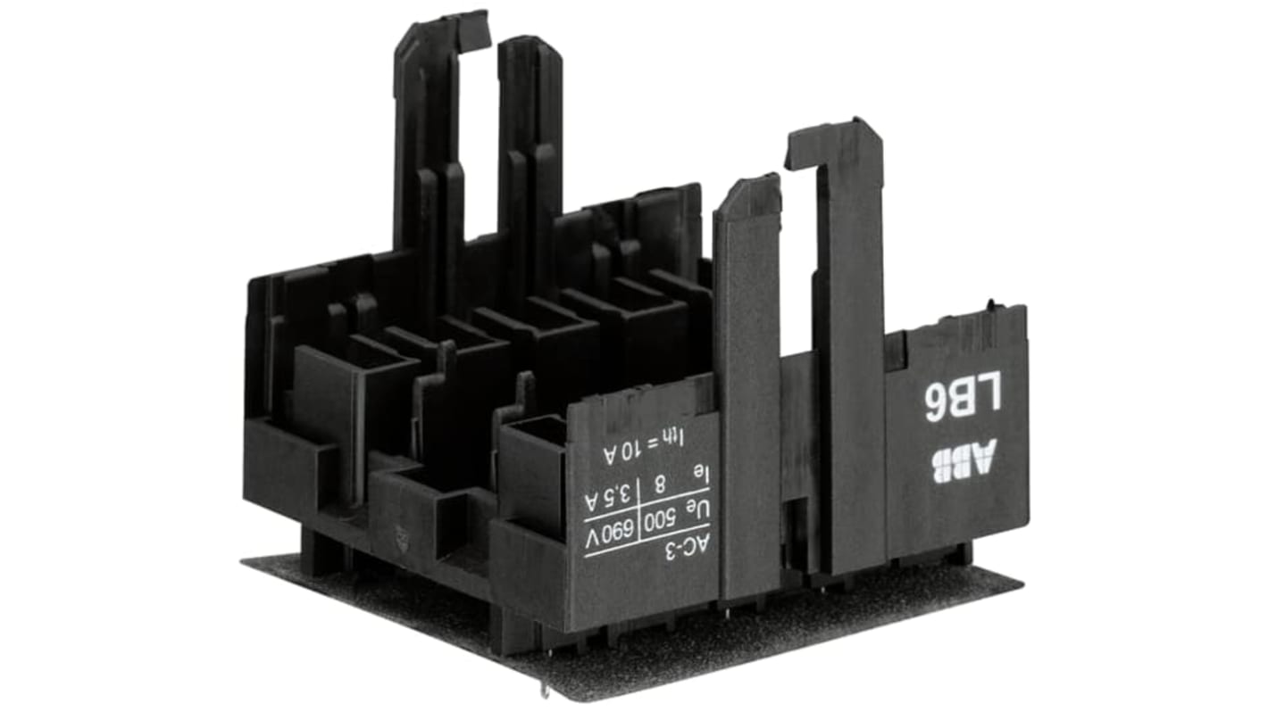 ABB GJL1201902R0001 LB6, connettore femmina a saldare 5 poli, corrente 8A, tensione 690V, per mini contattori B6, B7, K6, TBC7, TKC6, VB6, VB7. Temperatura operativa -25/+50°C.