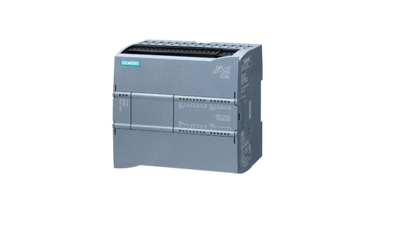 CPU Siemens 6AG1214-1AG40-5XB0 per PLC SIPLUS S7-1200, 16 ingressi digitali, 2 analogici, alimentazione 24 V c.c.
