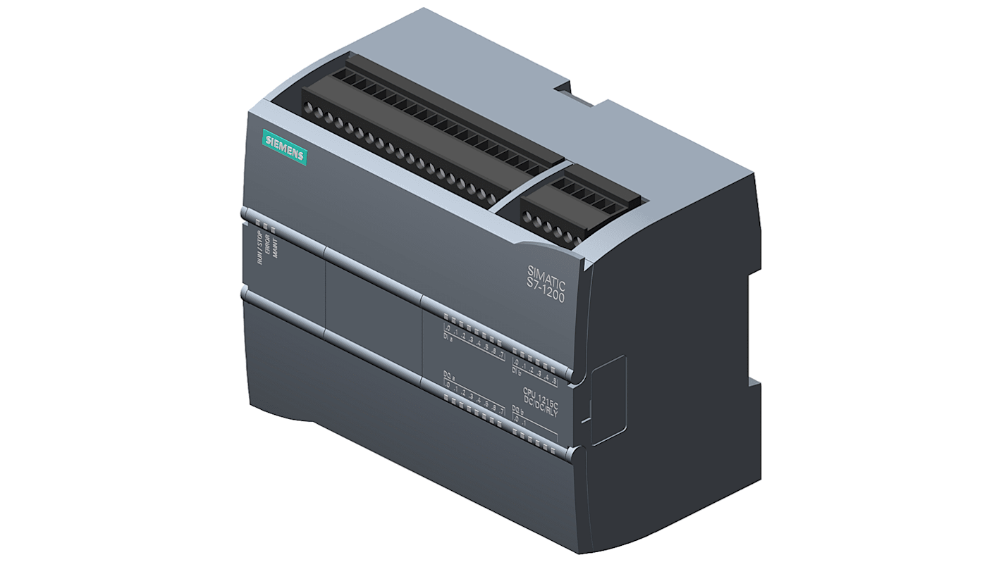 CPU Siemens 6AG1215-1HG40-2XB0 per PLC SIPLUS S7-1200, 16 ingressi digitali, 2 analogici, alimentazione 20,4-28,8 V c.c.