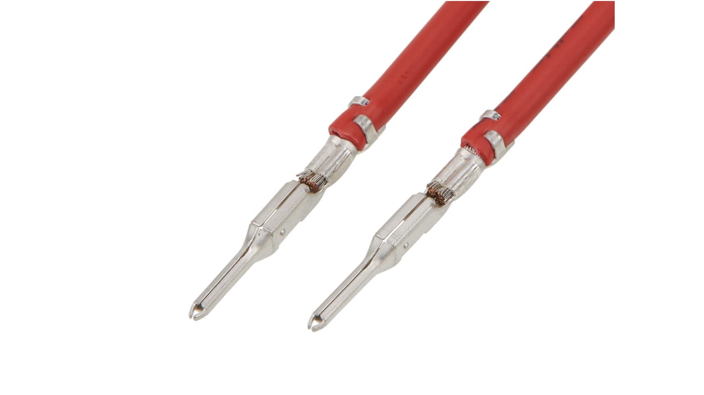 Conduttore pre-crimpato Molex 215347-2125 SQUBA 3.6, 16AWG, 450 mm, rosso, placcato stagno, 14 A, 600 V.