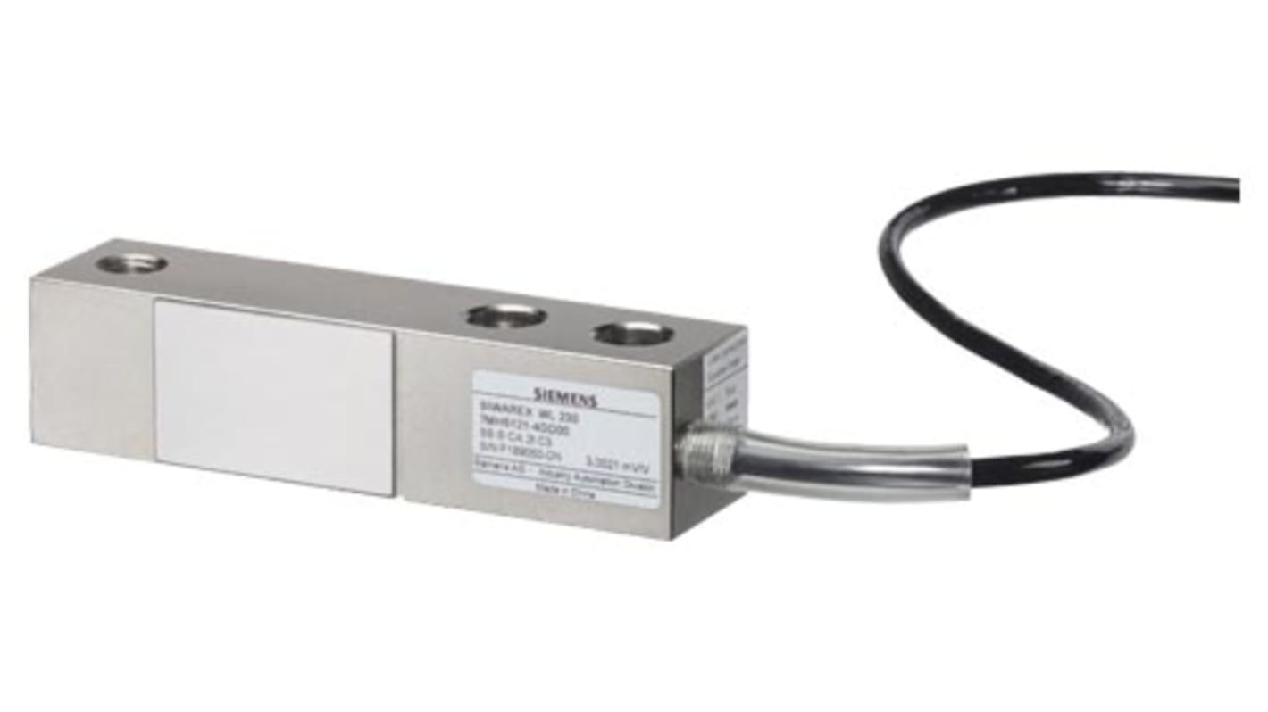 Cella di carico Siemens 7MH5121-4PF00 per compressione, capacità 5 t, precisione 0.01%, grado di protezione IP67.