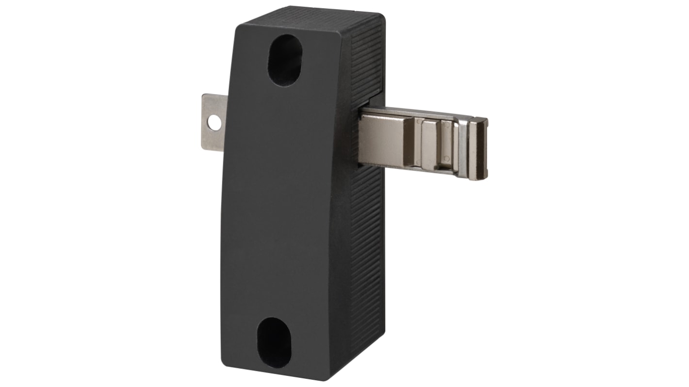 Attuatore Omron D41G-A1L-E0 per interruttori di interblocco, con maniglie e linguetta di rilascio d'emergenza.
