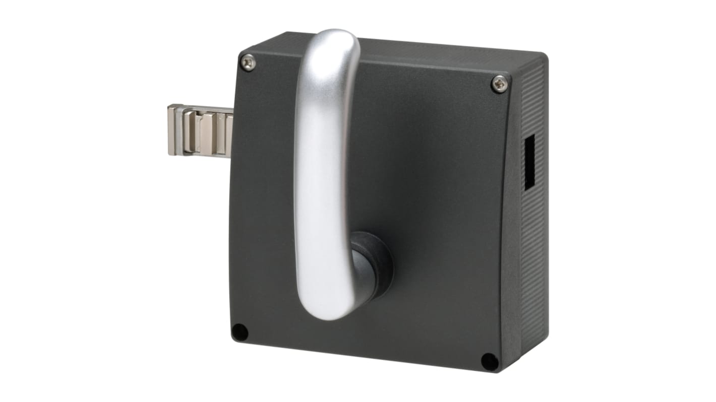Attuatore Omron D41G-A2R per interruttori di interblocco, con maniglie e accessori inclusi, posizione leva destra.