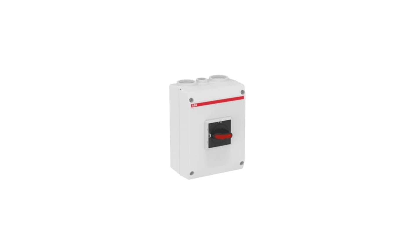 Sezionatore con interruttore ABB, 3 poli, 63A, montaggio a vite, protezione IP65, modello 1SCA022401R0170.