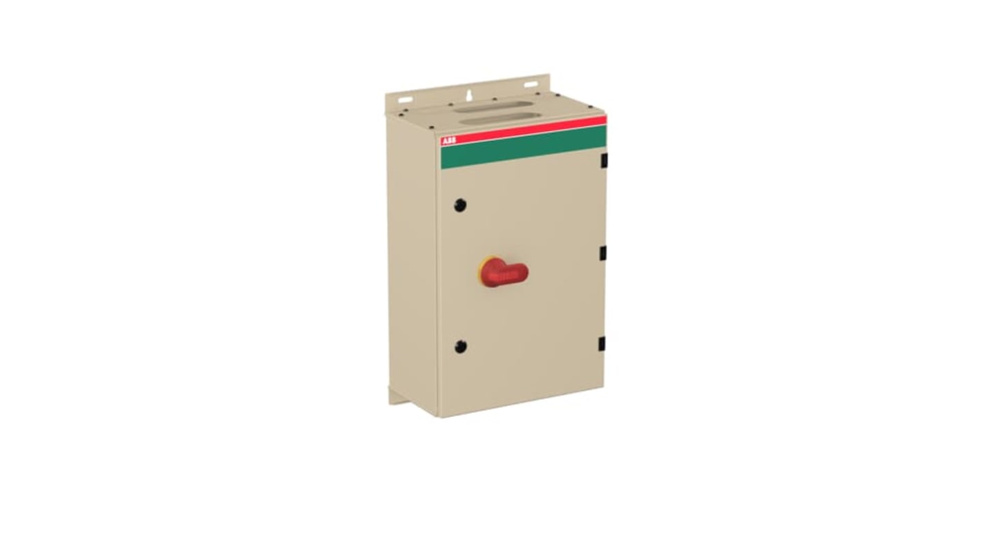 Sezionatore interruttore ABB 1SCA022512R6330, 3 poli, 200A, IP65, montaggio a vite, contenitore in acciaio galvanizzato.