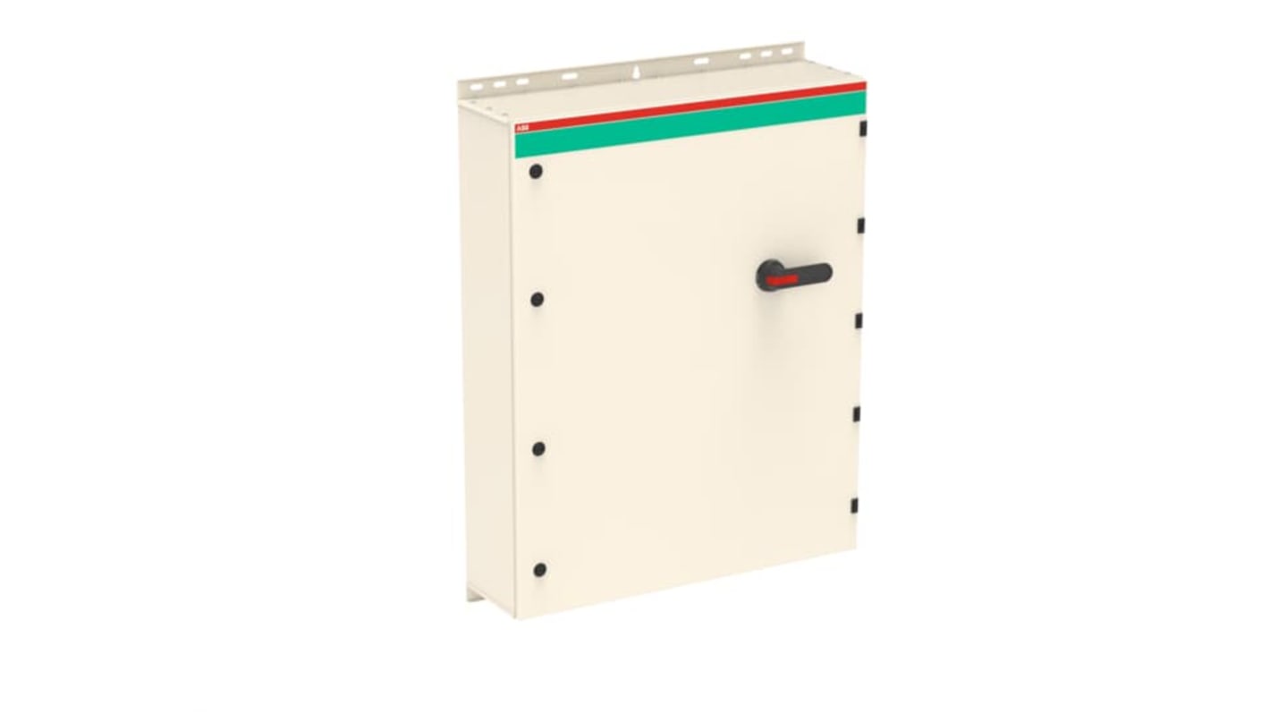 Sezionatore con interruttore ABB, 3 poli, corrente 570A, montaggio a vite, protezione IP65, potenza 315kW.