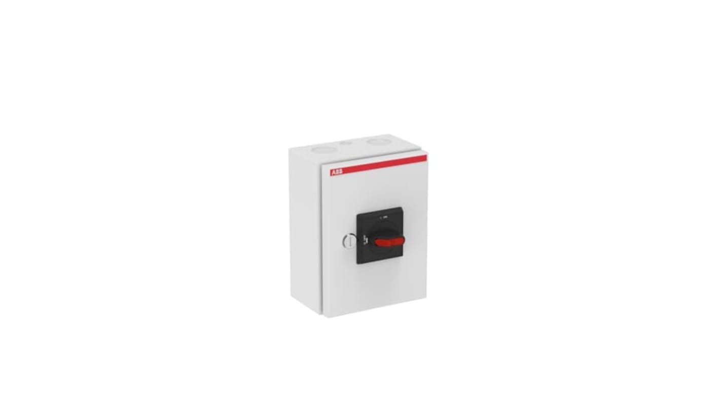 Sezionatore con interruttore ABB OTL, 6 poli, 16A, montaggio a vite, protezione IP65, modello 1SCA022562R1690.