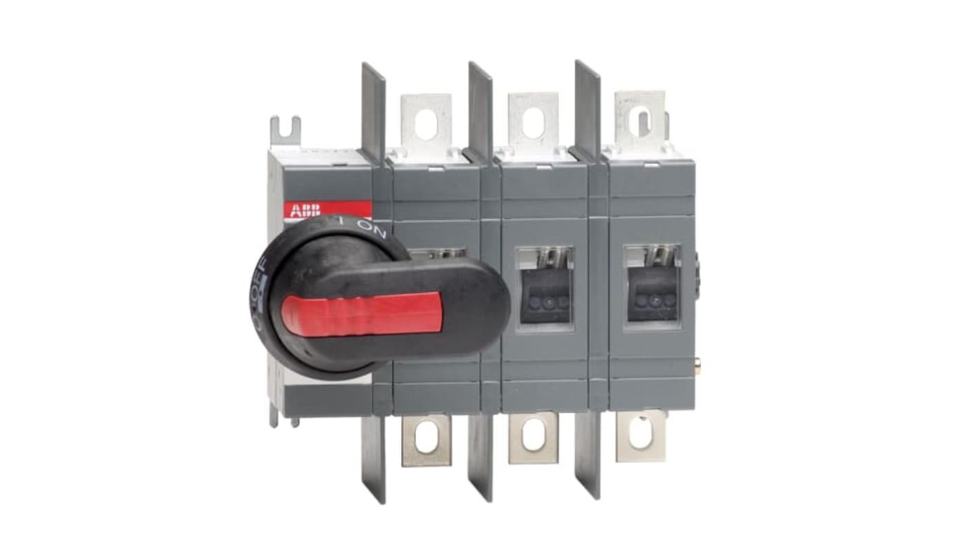 Sezionatore ABB 1SCA022709R9920, 3 poli, 250A, 1000V, montaggio a vite, protezione IP65, normalmente aperto.