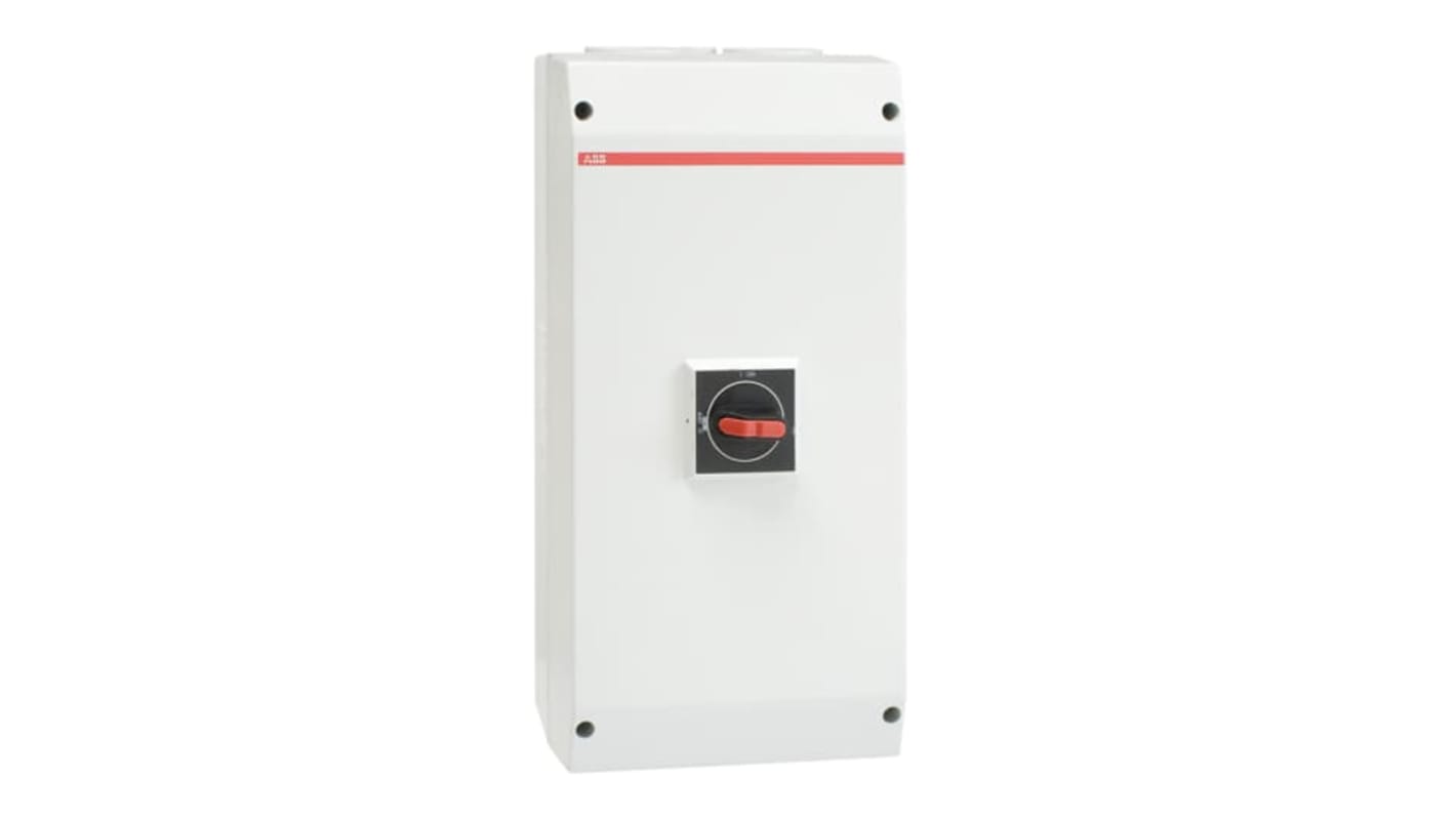 ABB Sezionatore con interruttore OTE, 4 poli, 100A, montaggio a vite, protezione IP65, contenitore in policarbonato.