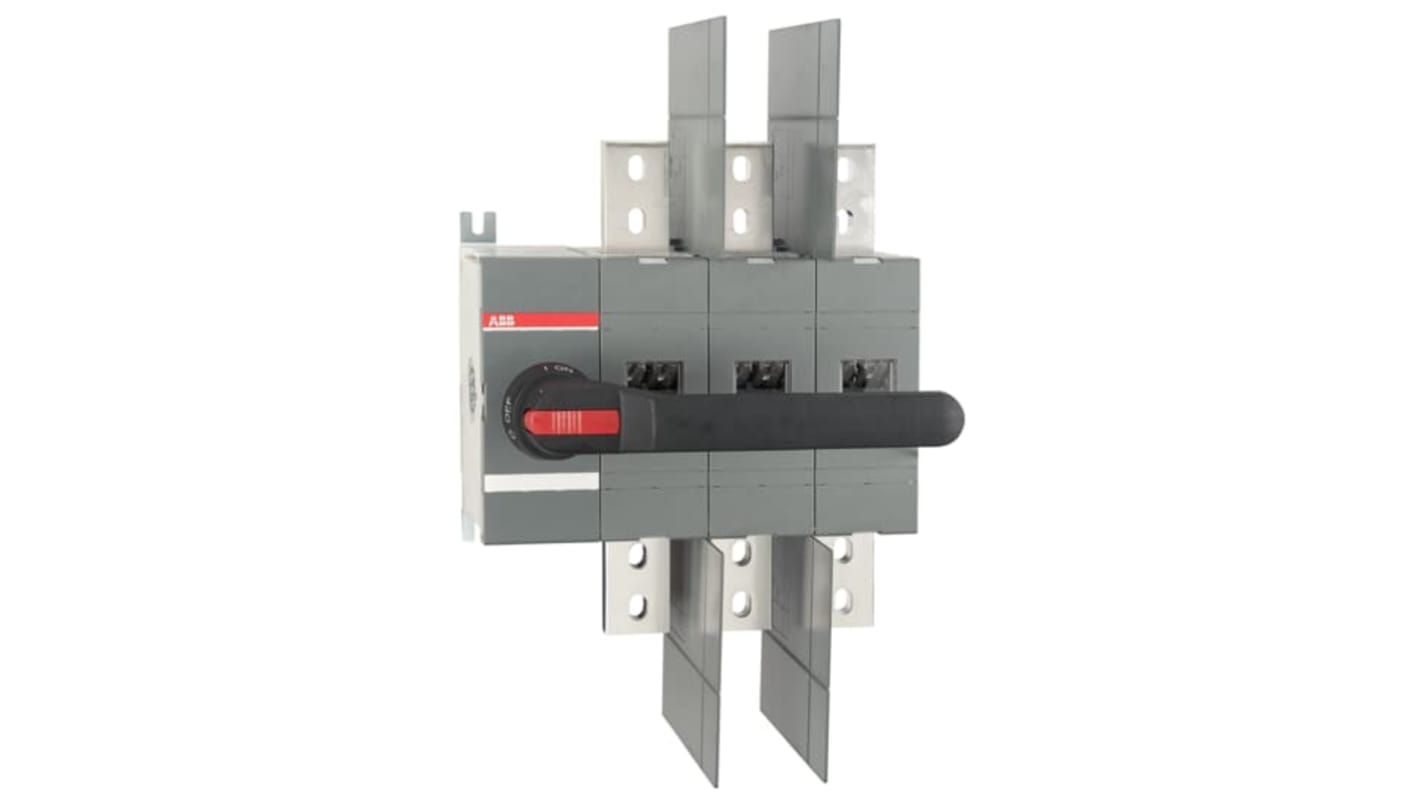 Sezionatore con interruttore ABB 1SCA022860R6910, 3 poli, 1600A, montaggio superficiale, protezione IP00.