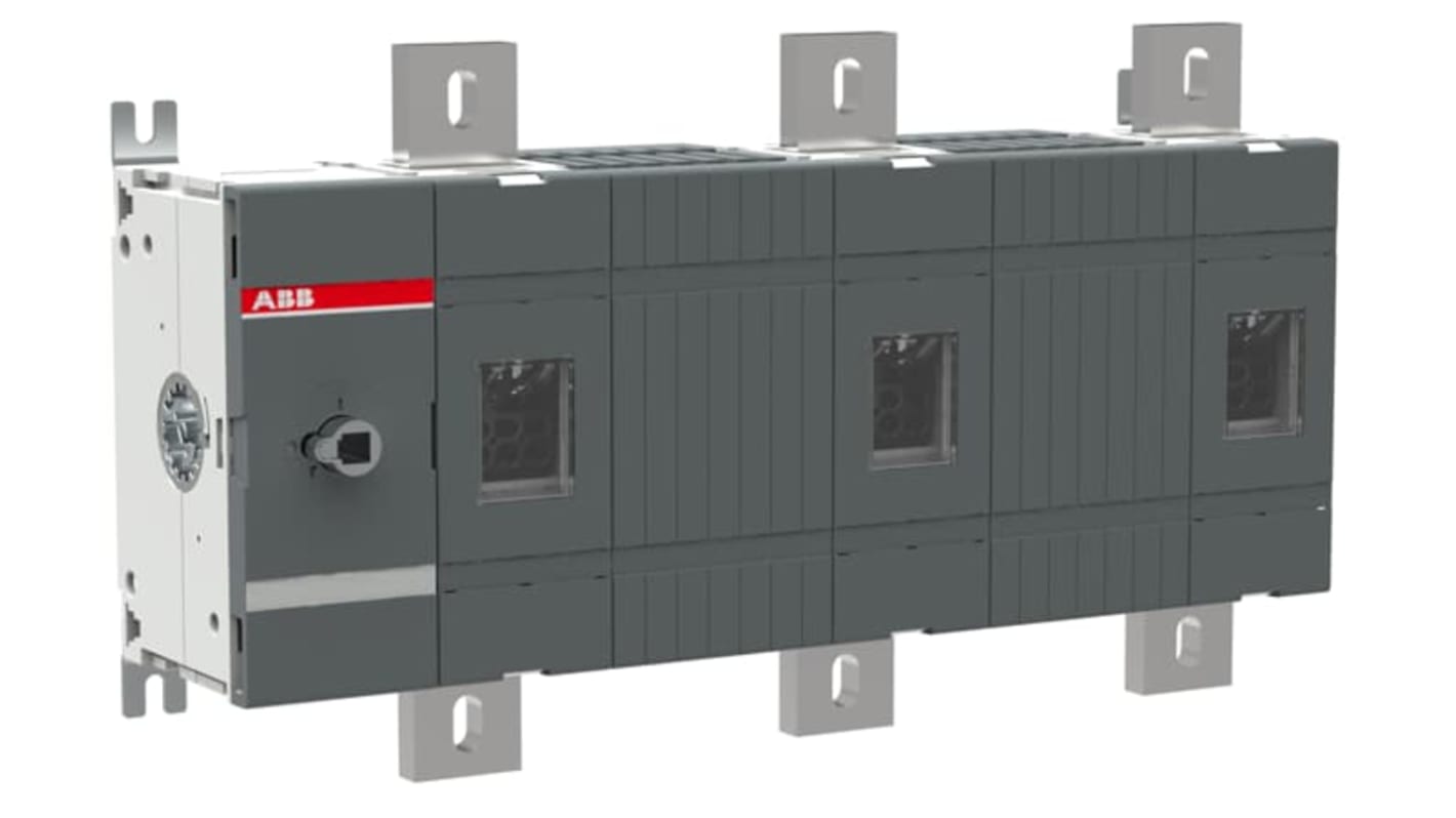 Sezionatore interruttore ABB 1SCA022871R8460, 3 poli, 1250A, montaggio a vite, protezione IP00, configurazione NO.