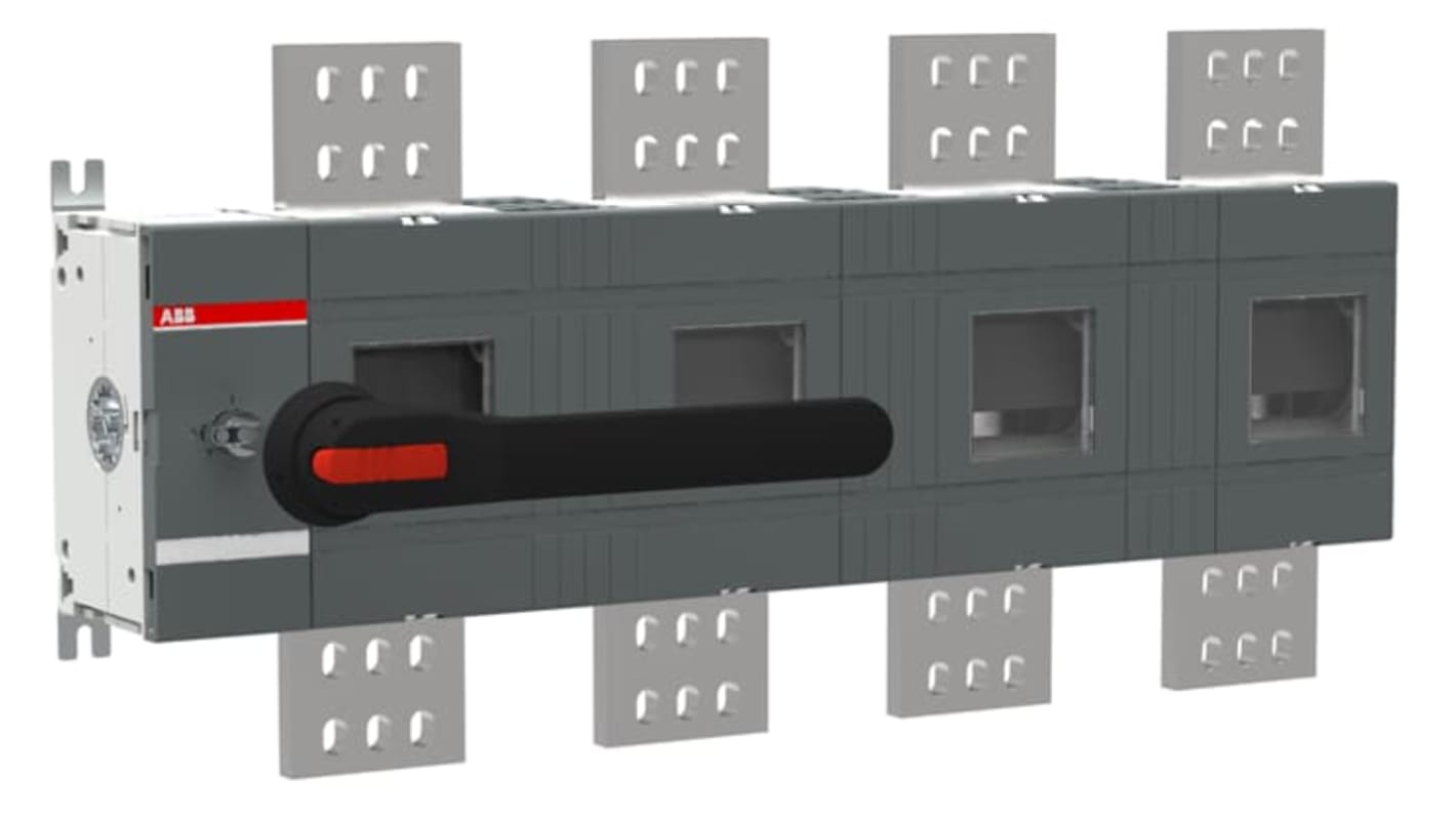 Sezionatore interruttore ABB 4 poli, 2500A, 1000V, montaggio a vite, protezione IP65, codice 1SCA108050R1001.