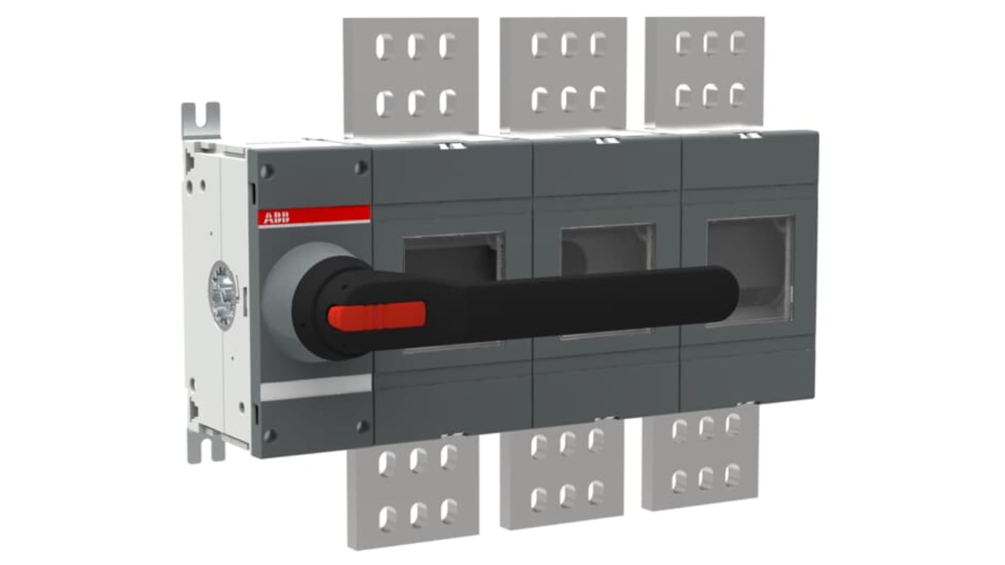 Sezionatore interruttore ABB, 3 poli, 2000A, 1000V, montaggio a vite, terminali Top in - Bottom out. Codice 1SCA108359R1001.