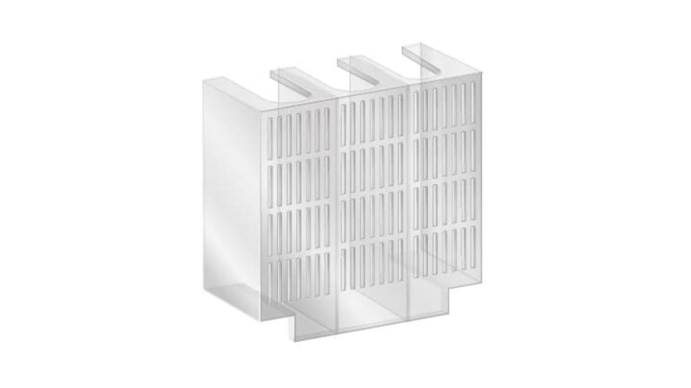 Protezione terminale per sezionatore ABB OT, codice 1SCA114722R1001, dimensioni 107 mm x 275 mm.