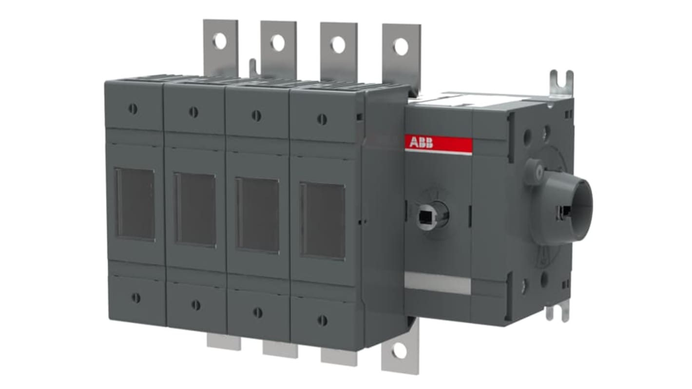 Sezionatore portafusibili ABB, 3 poli, 160A, 500V, design modulare, per fusibili A2-A4, codice 1SCA115961R1001.