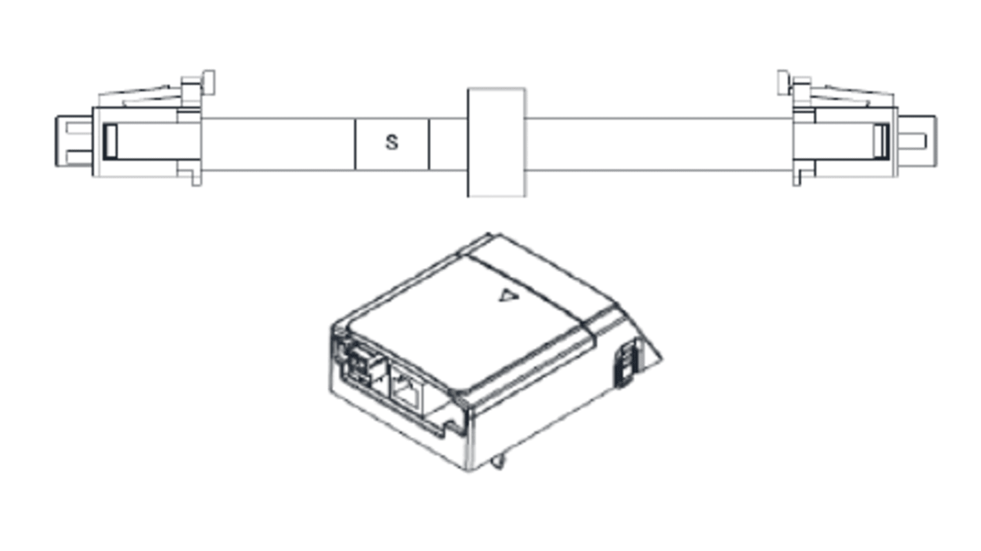 Cavo per scheda di comunicazione Delta Electronics CBM-CC01A, lunghezza 145 mm, compatibile con MS300.