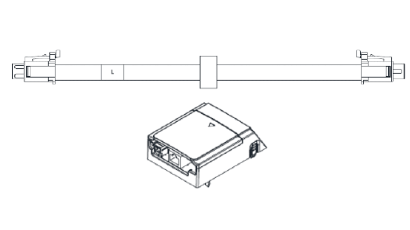 Cavo per scheda di comunicazione Delta Electronics CBM-CC02A, lunghezza 250 mm, compatibile con MS300.