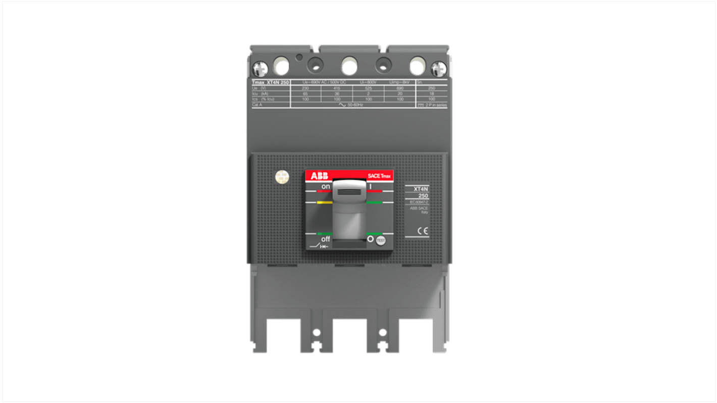 Interruttore magnetotermico ABB 1SDA068290R1 XT4S 160 BLOC FF, 3 poli, 160 A, montaggio fisso, tensione 1000 V.