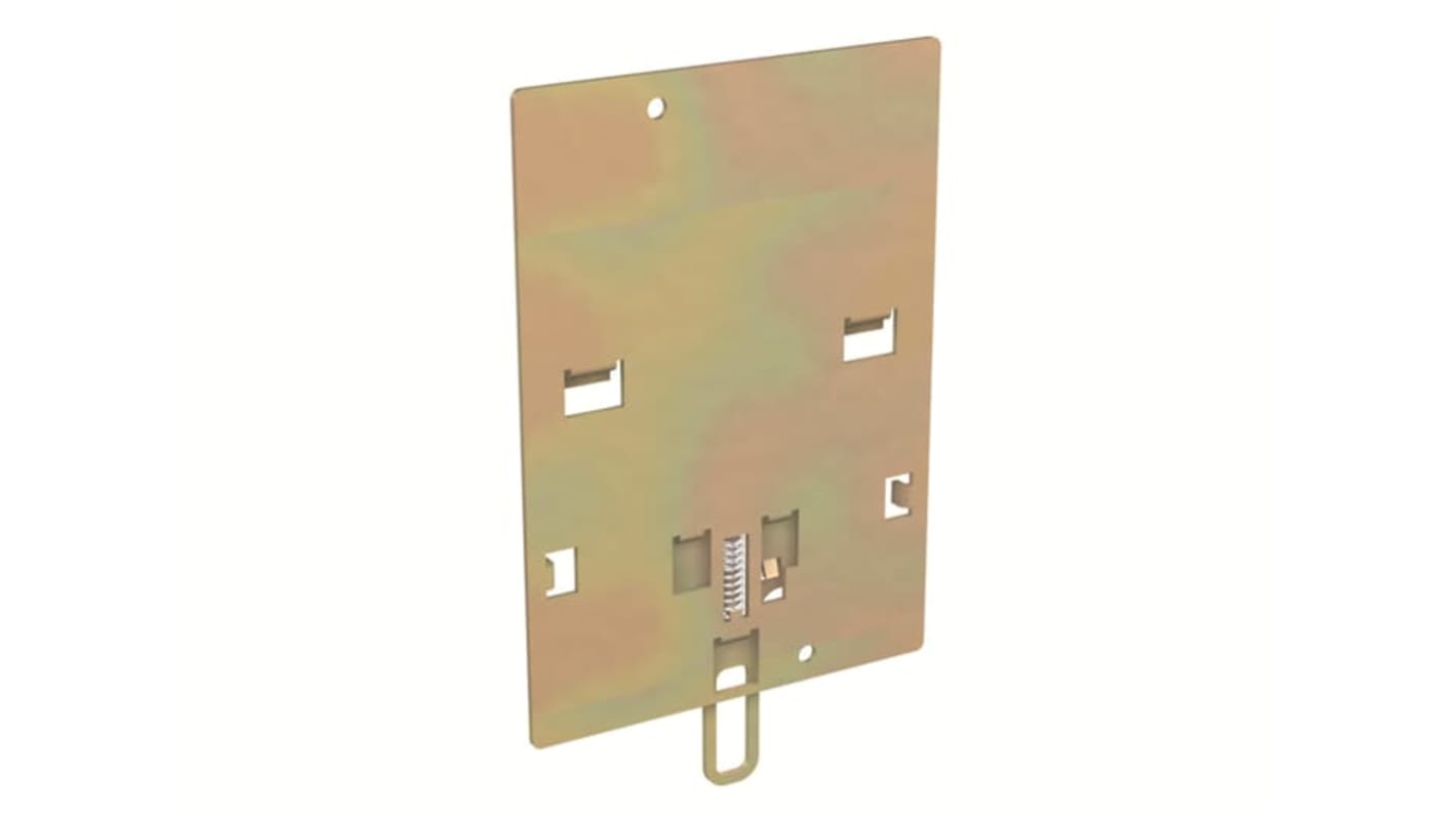 Piastra guida DIN ABB 1SDA080704R1 per Tmax XT, 3 poli, compatibile con XT2, per montaggio su guida DIN.