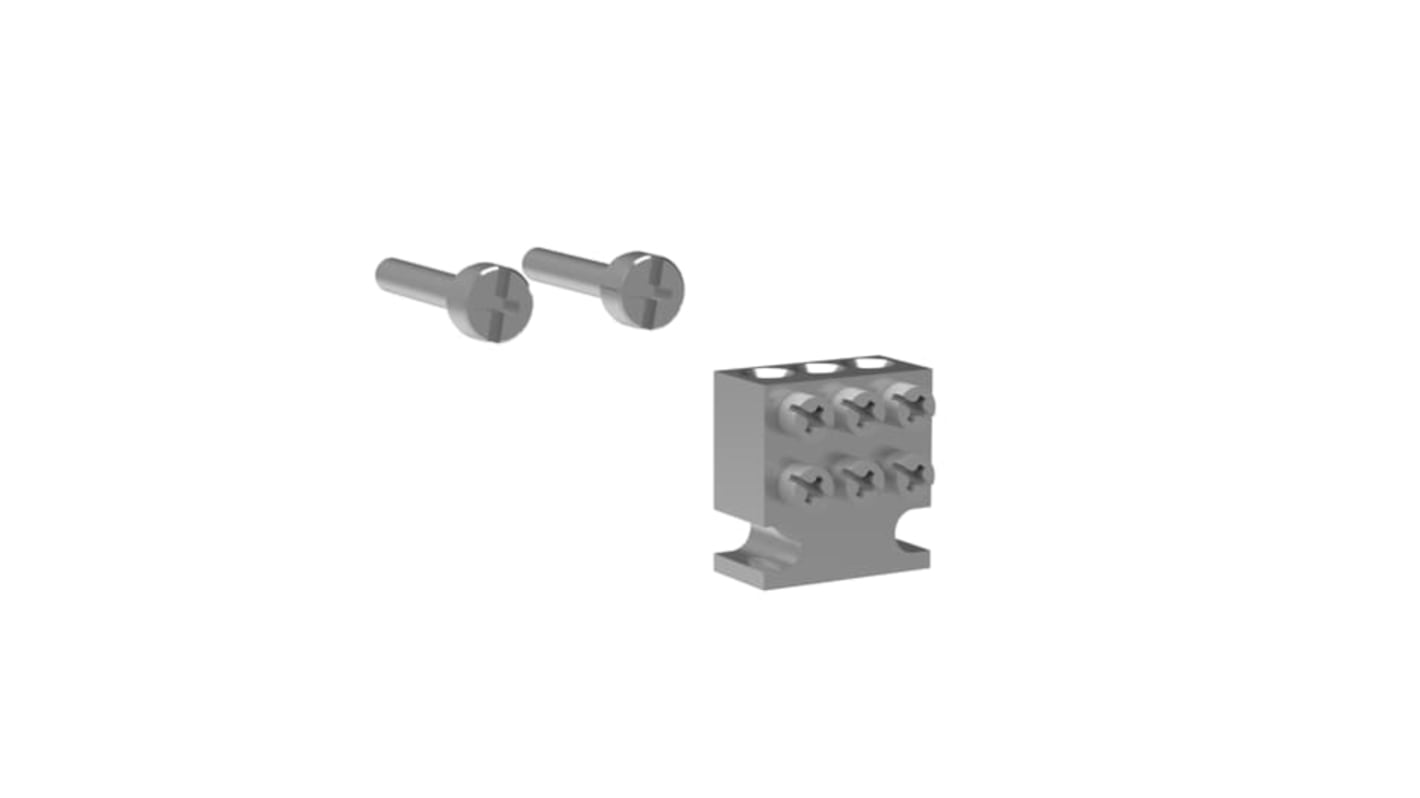 Sezionatore portafusibili NC ABB, morsetto triplo, 3 poli, per conduttori flessibili da 1,0 a 10 mm², codice 1SEP407787R0001.