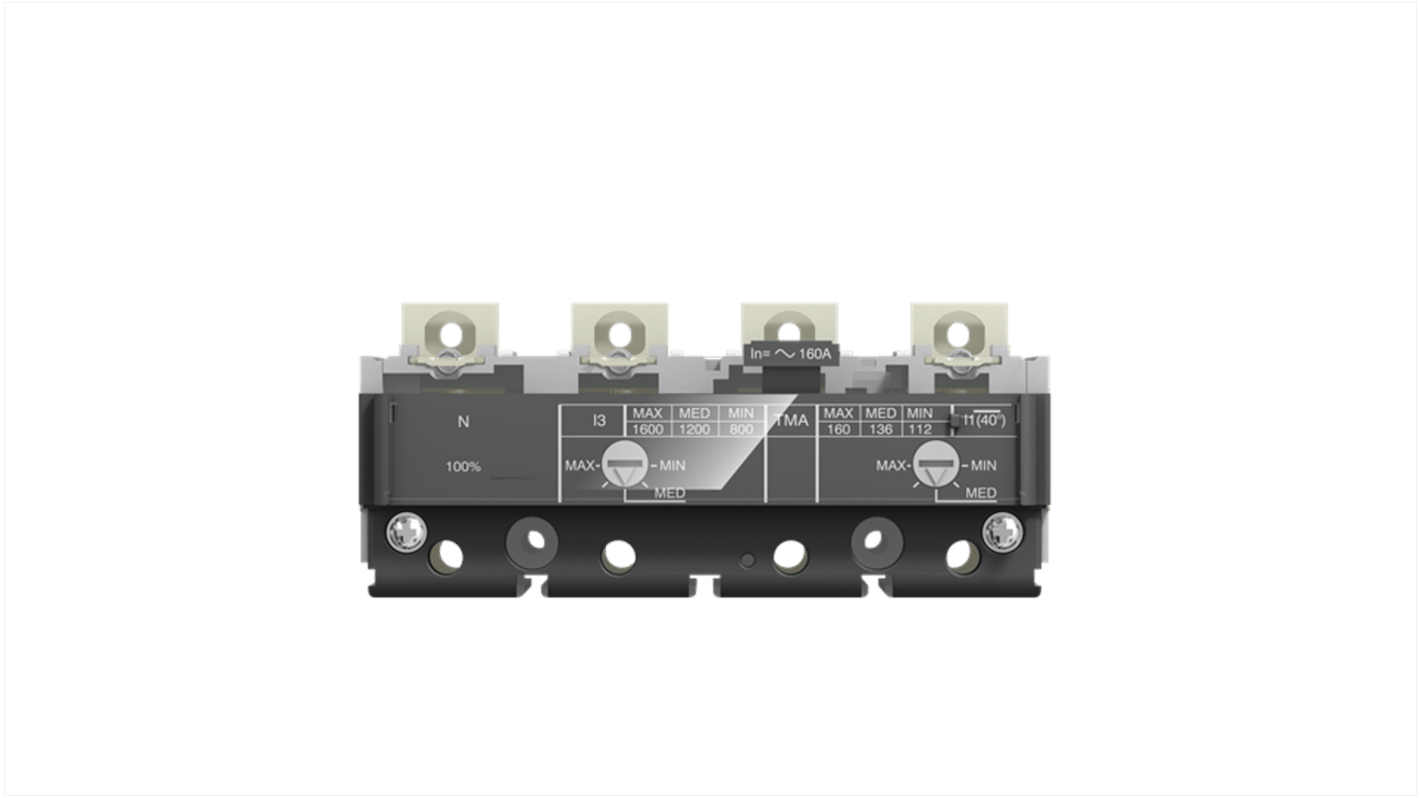 Unità di scatto ABB TMD 32-320 XT2, 4 poli, per interruttori automatici Tmax XT, corrente 32-320 A.