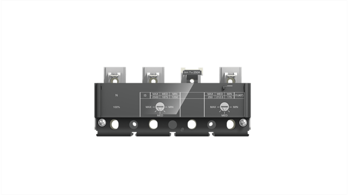 Unità di scatto termomagnetico ABB TMA 50-500 XT4, 4 poli, per interruttori Tmax XT, corrente nominale fino a 2500 A.