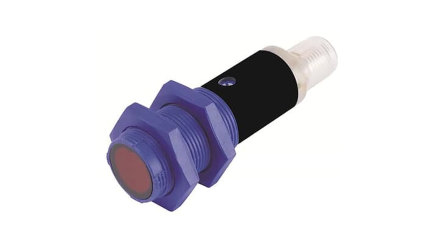 Sensore di luce a riflessione ABB 2TLA022044R0500, dimensioni 70x23x23 mm, peso 0,014 kg, progettato per applicazioni industriali.