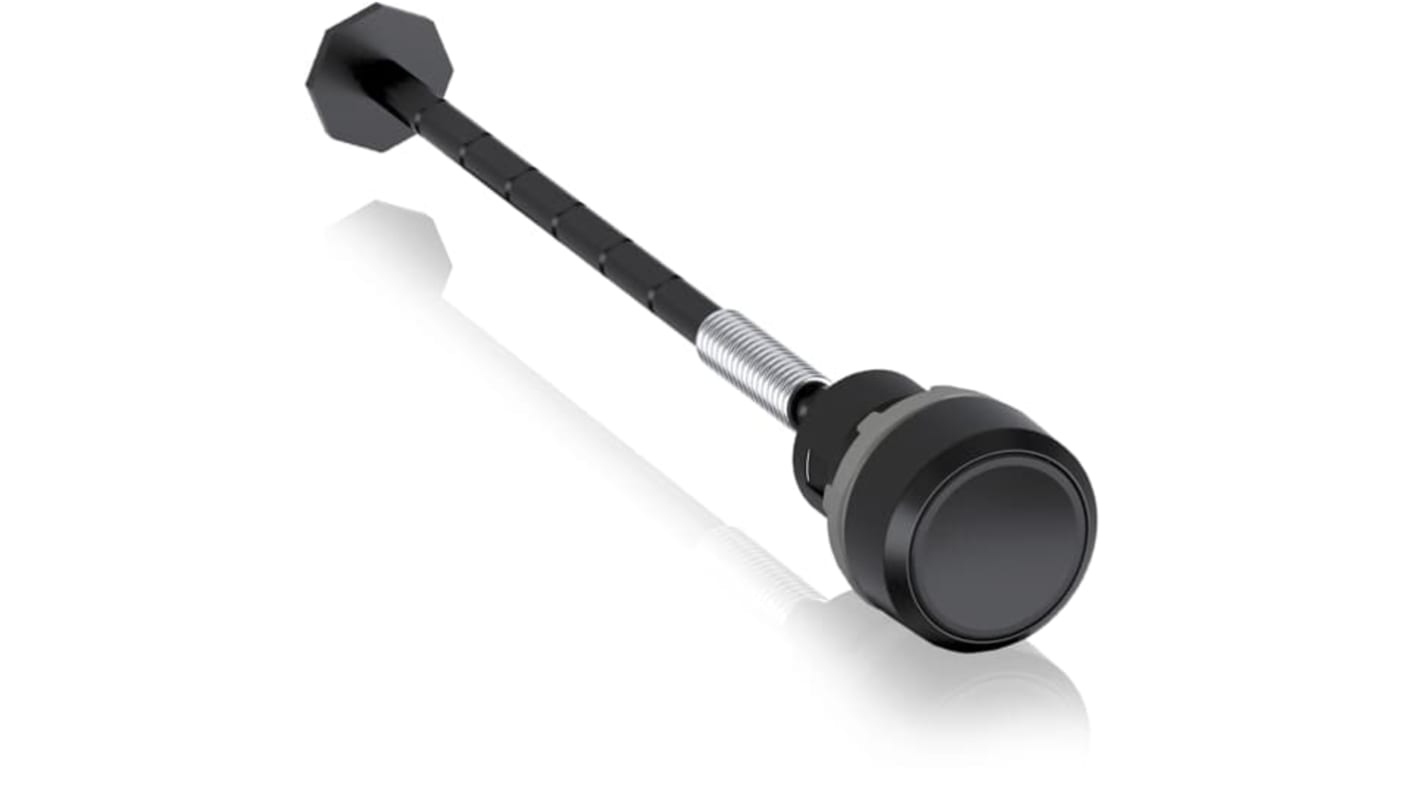 Attuatore pulsante instabile ABB KPR3-100B, diametro foro 22.5 mm, colore nero, grado di protezione IP66.