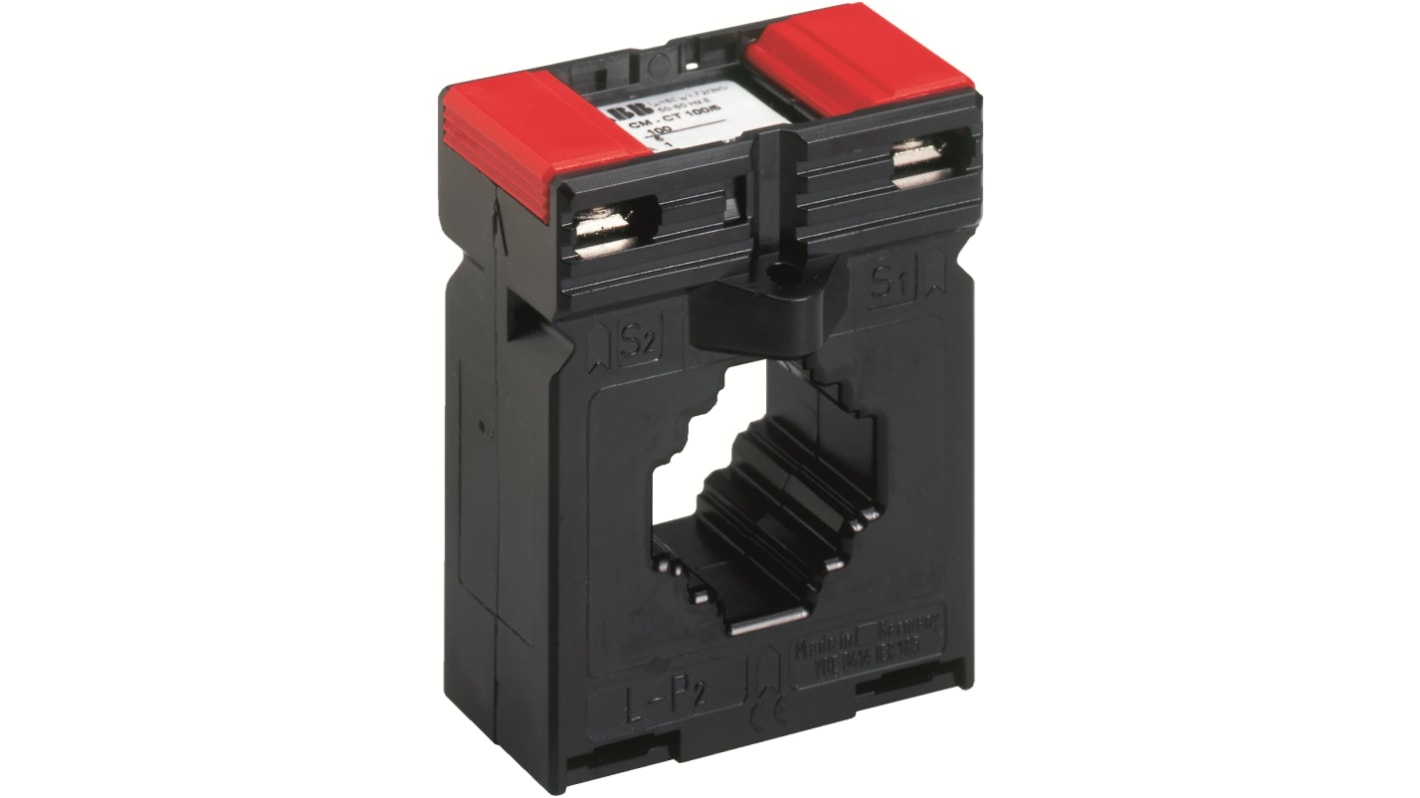Trasformatore di corrente ABB 1SVR450117R5300, 500A, design compatto, foro 50mm, conforme a IEC/EN 61869-1 e 2.