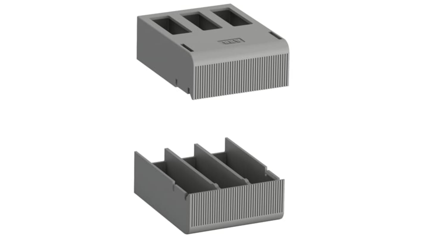 Coperchio ABB 1SAM401922R1001 KA165 per terminale, protezione MS165/MO165, dimensioni 69.5mm x 55mm x 24mm.