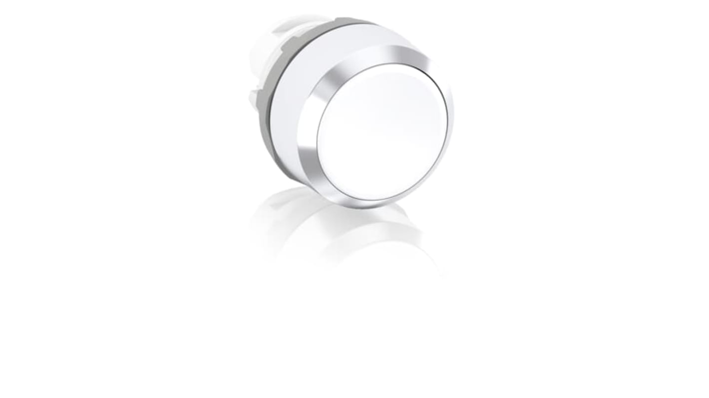 Attuatore pulsante instabile MP1 ABB, rotondo, bianco, diametro foro 22.5 mm, grado di protezione IP66.