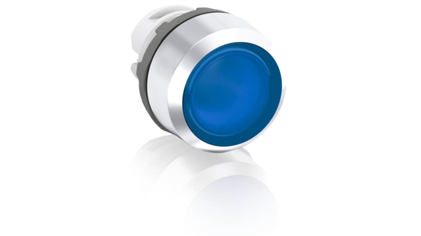 Attuatore pulsante instabile ABB MP1-31L, blu, diametro foro 22.5 mm, illuminato, grado di protezione IP66.