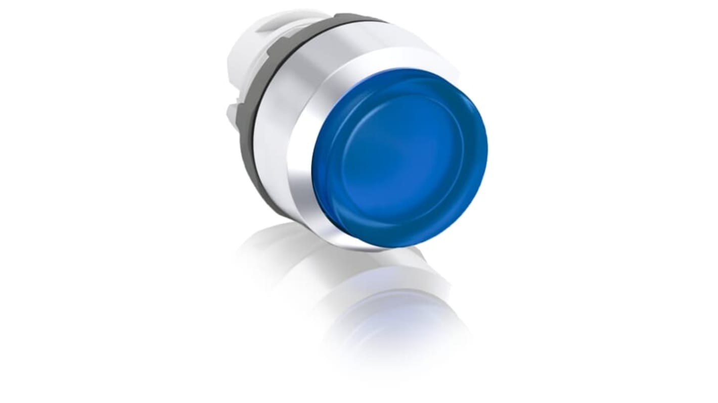 Attuatore pulsante instabile ABB MP3, blu, rotondo, diametro foro 22.5 mm, grado di protezione IP66.