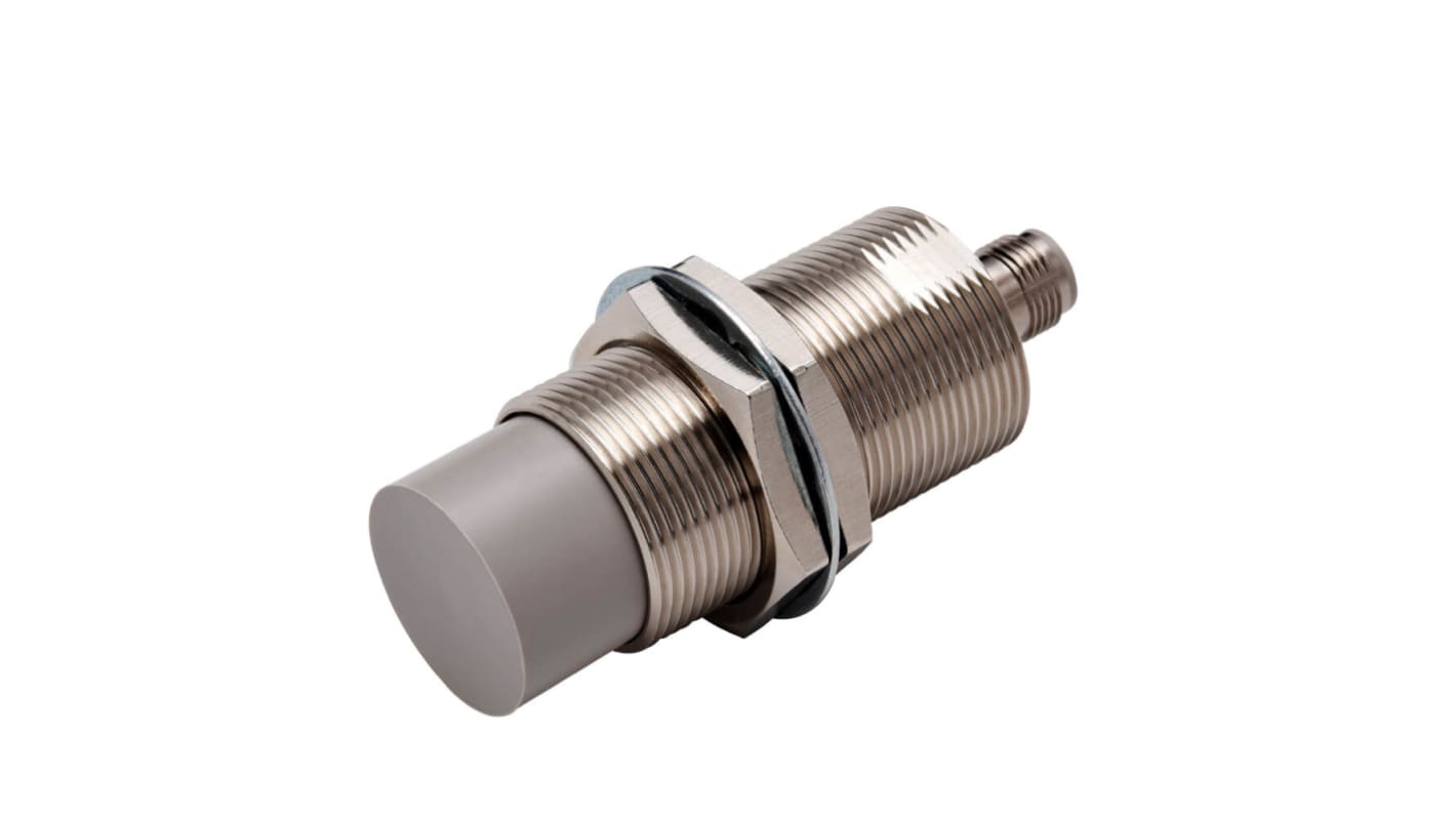 Sensore di prossimità induttivo cilindrico Omron E2E-X30MB1TL30-M1, M30 x 1.5, uscita PNP, rilevamento 30 mm, grado di protezione IP69K.