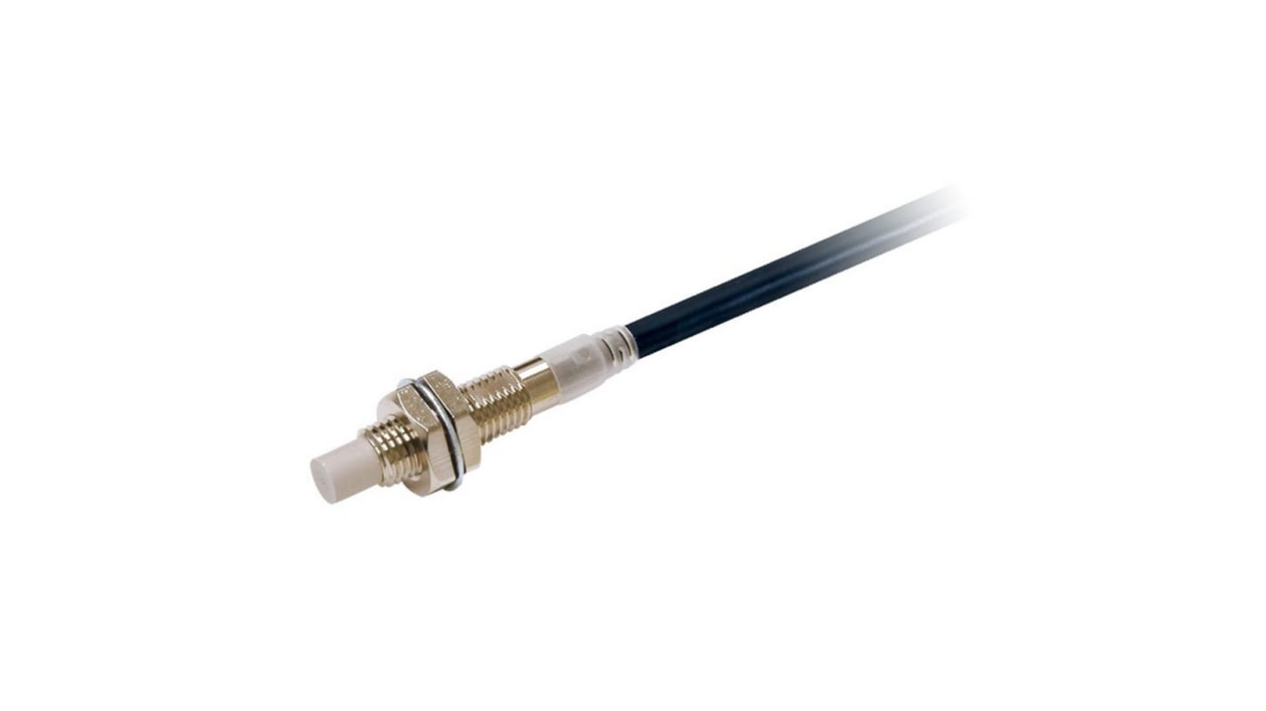 Sensore di prossimità induttivo cilindrico Omron E2E-X30MC1L30 2M, M30 x 1.5, uscita NPN, rilevamento 30 mm, precablato, IP69K.